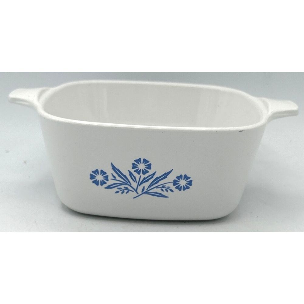 Corning Ware Antique 1960s‎ Blue Flower Casserole Pan P-43-B